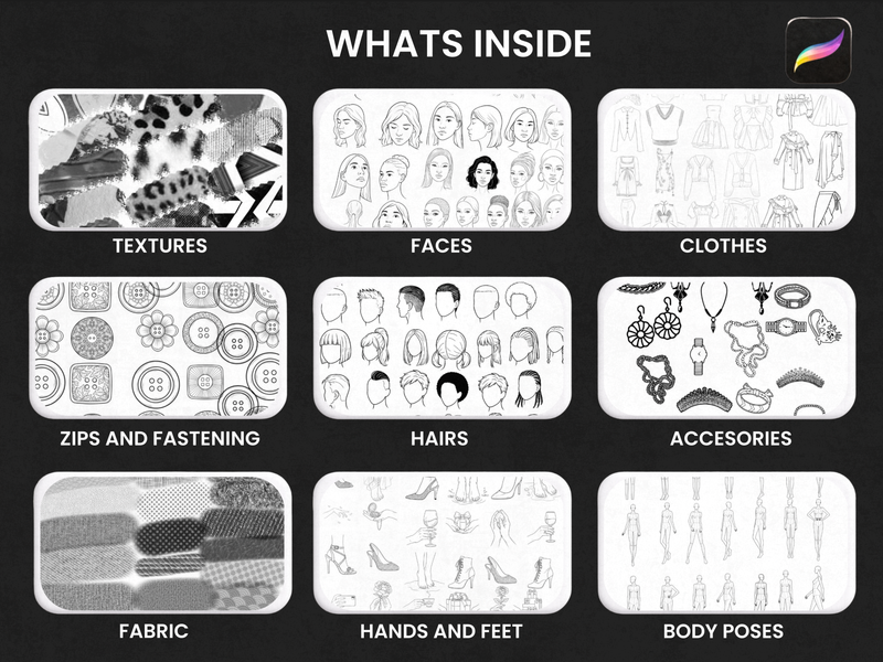 Procreate Fashion Brush pack