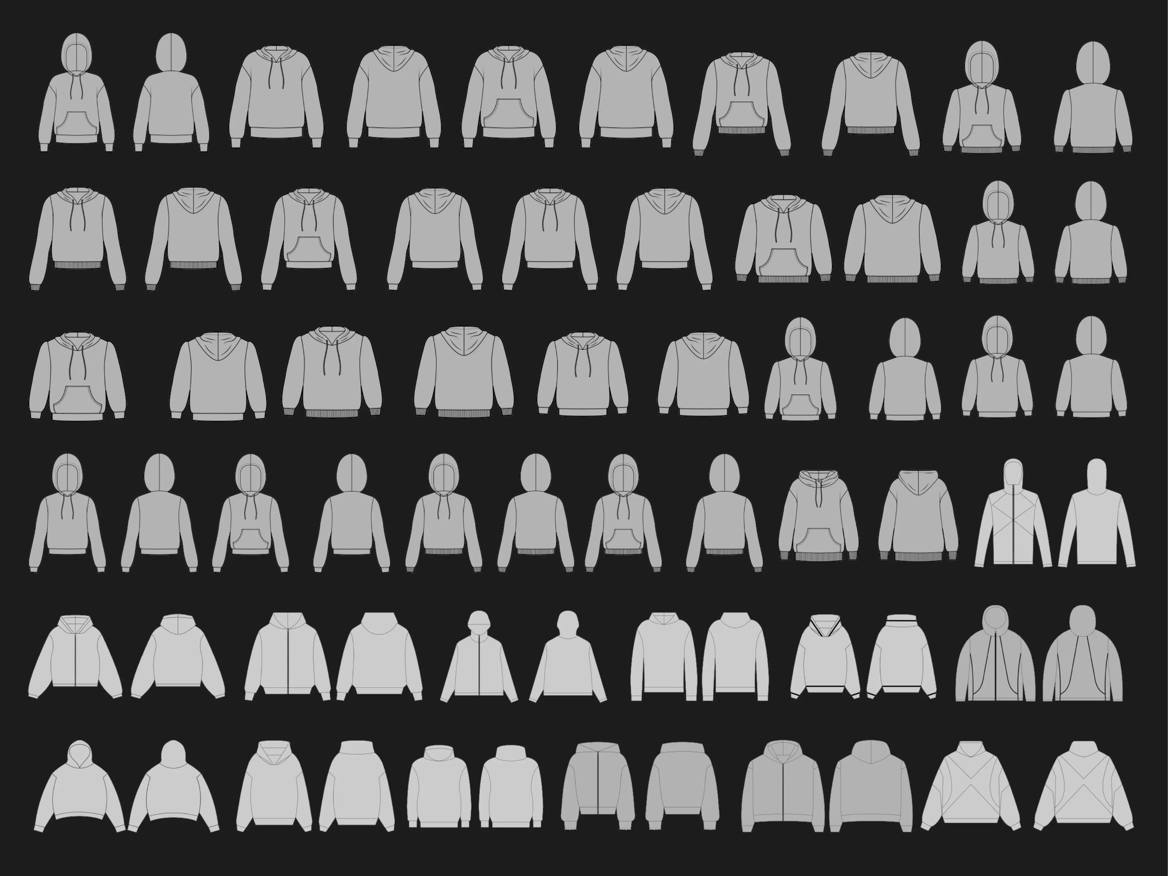 Hoodies Mockups Bundle Urban Distro