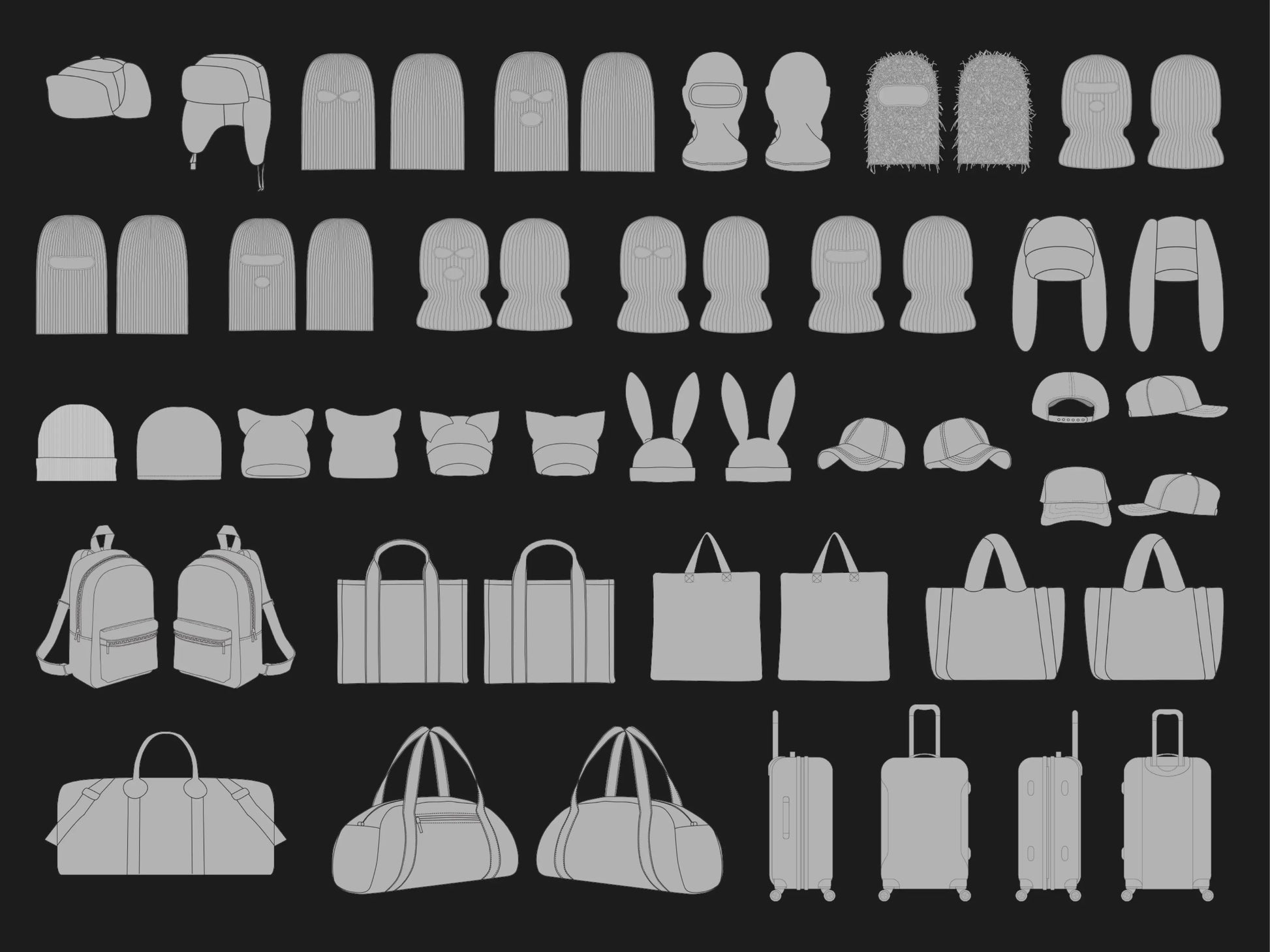 Headwears Mockups Bundle Urban Distro