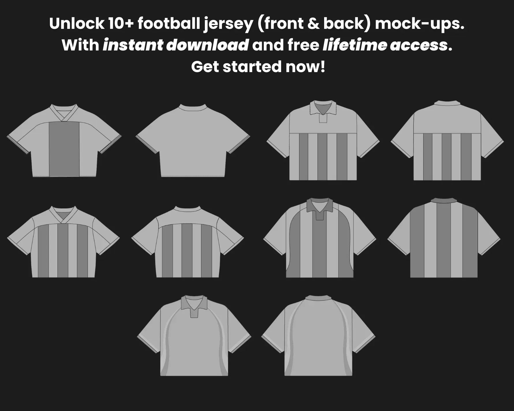 Jerseys Mockups Bundle Urban Distro