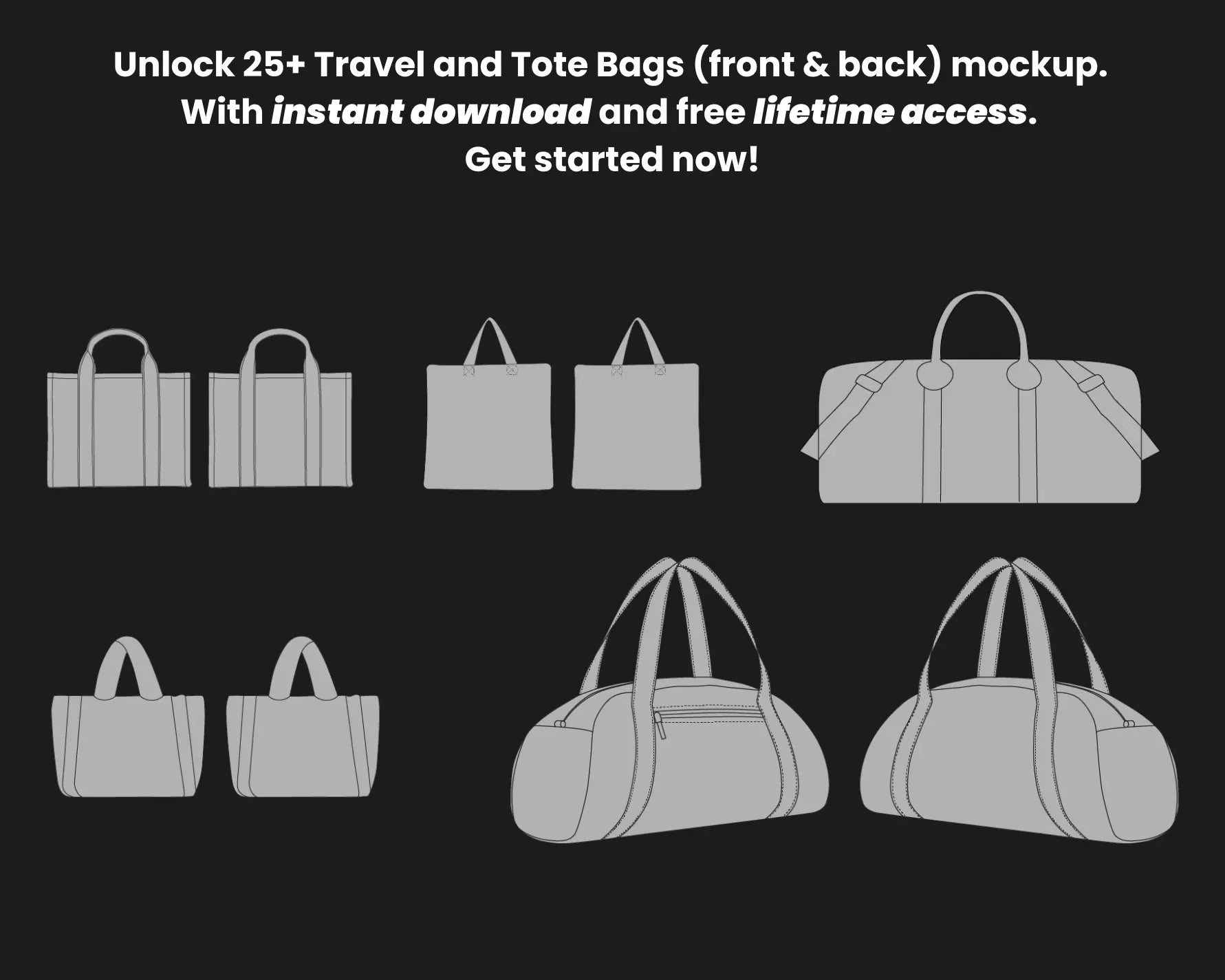 Tote Bags Mockups Bundle Urban Distro