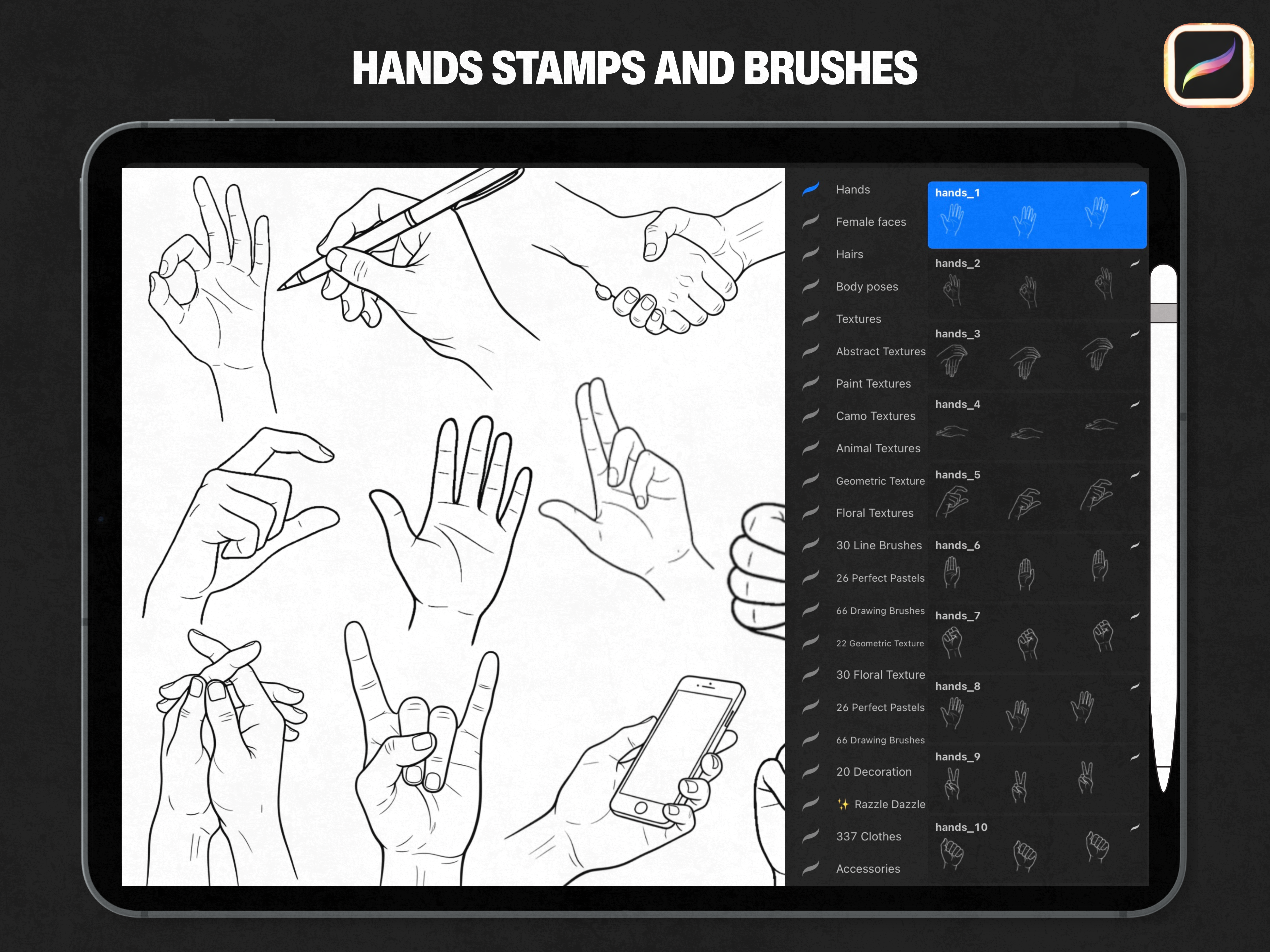 Procreate Fashion Brush pack
