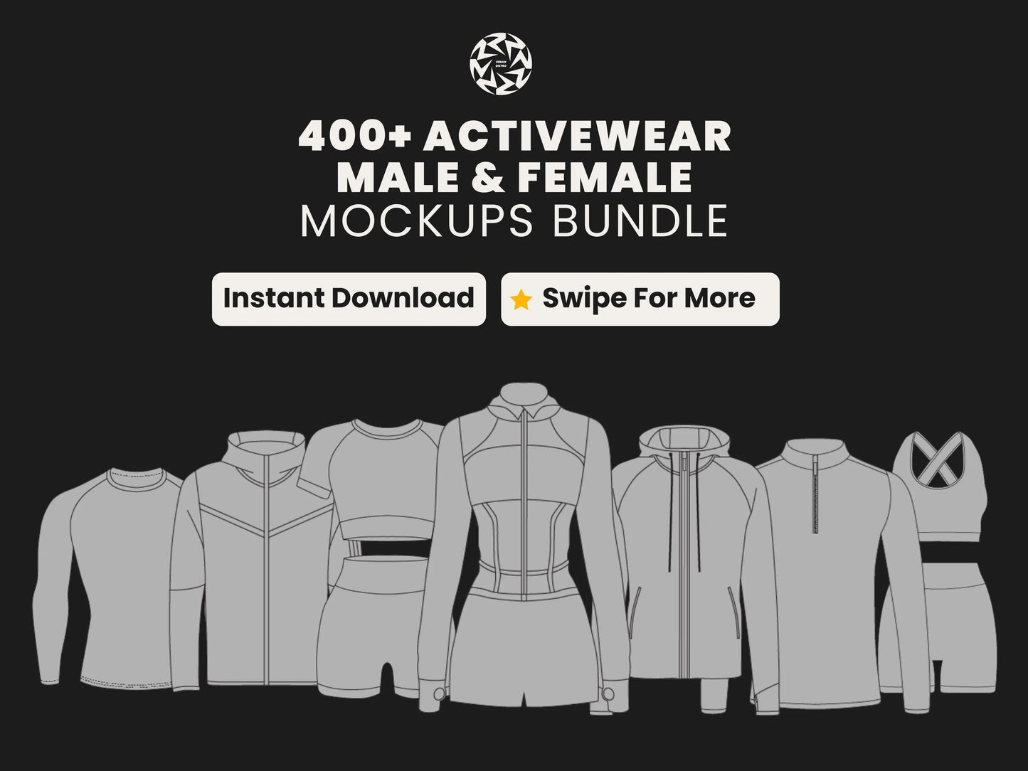Activewear Mockups Bundle Urban Distro