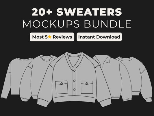 Sweaters Mockups Bundle Urban Distro