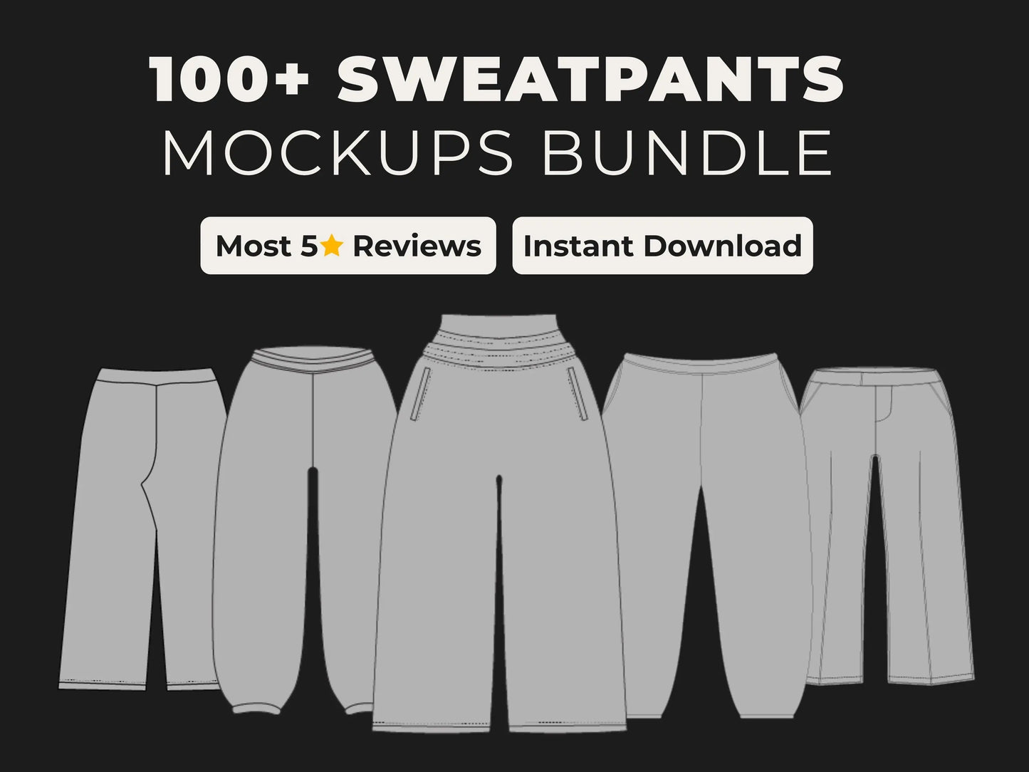 Sweatpants Mockups Bundle Urban Distro
