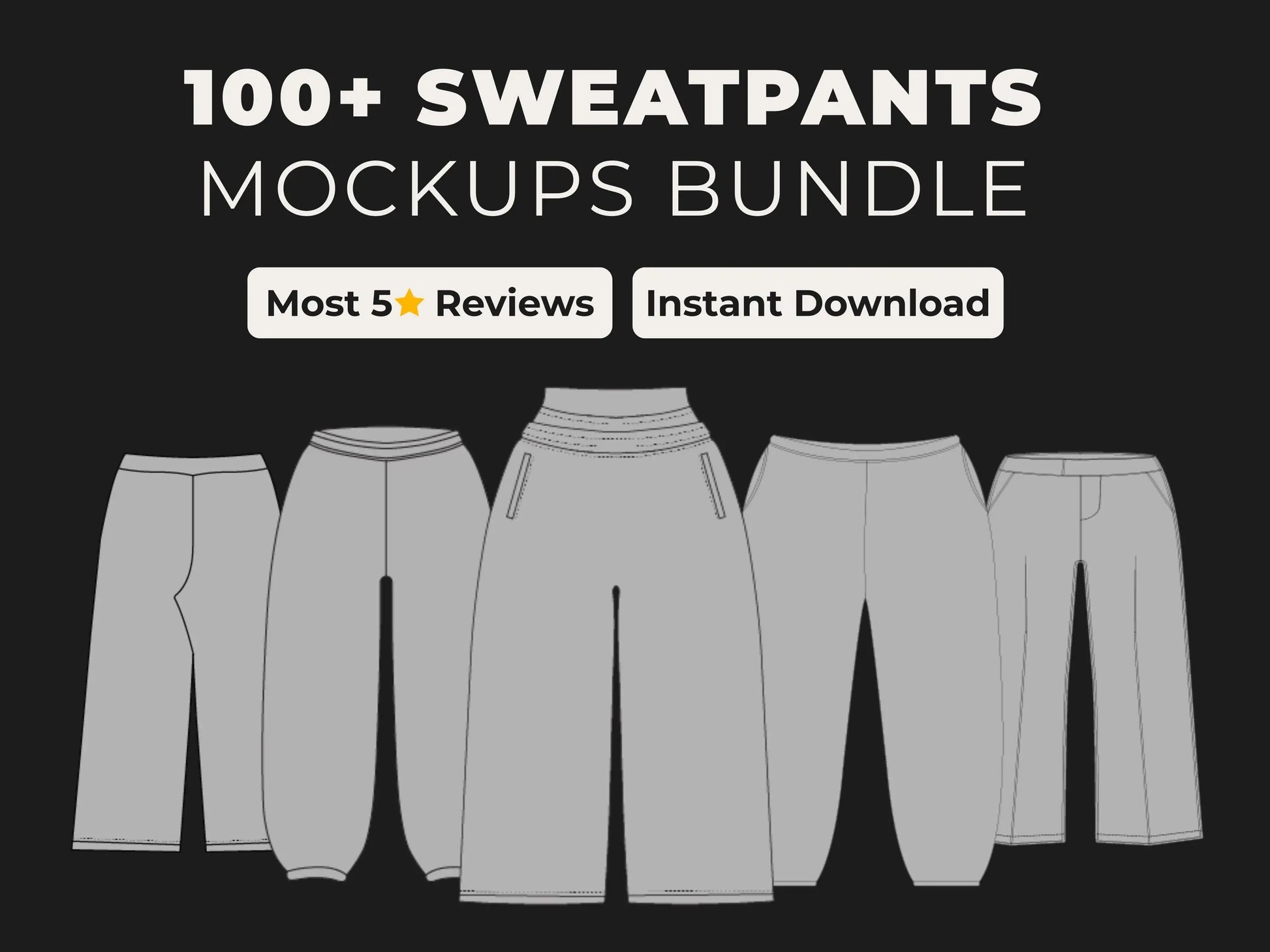 Sweatpants Mockups Bundle Urban Distro