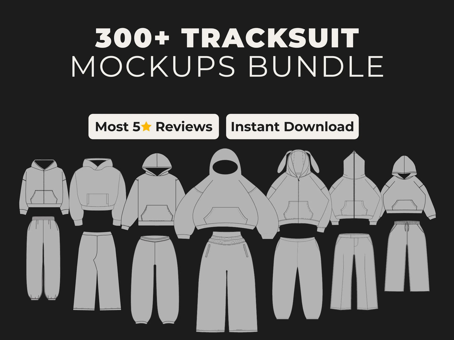 Tracksuits Mockups Bundle Urban Distro