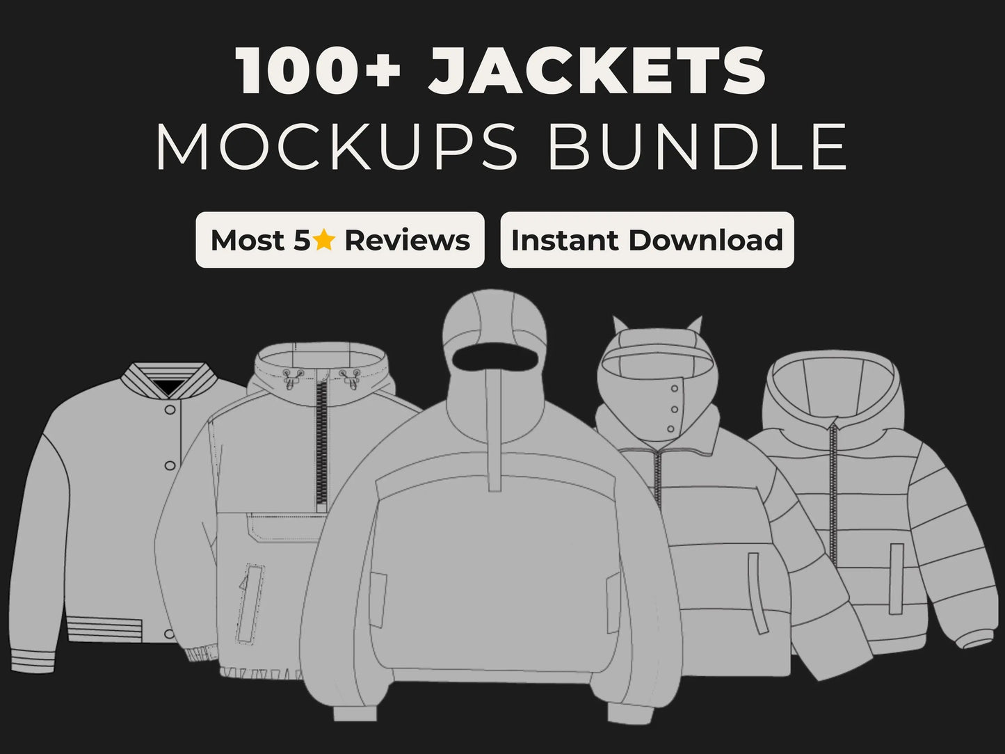 Jackets Mockups Bundle Urban Distro