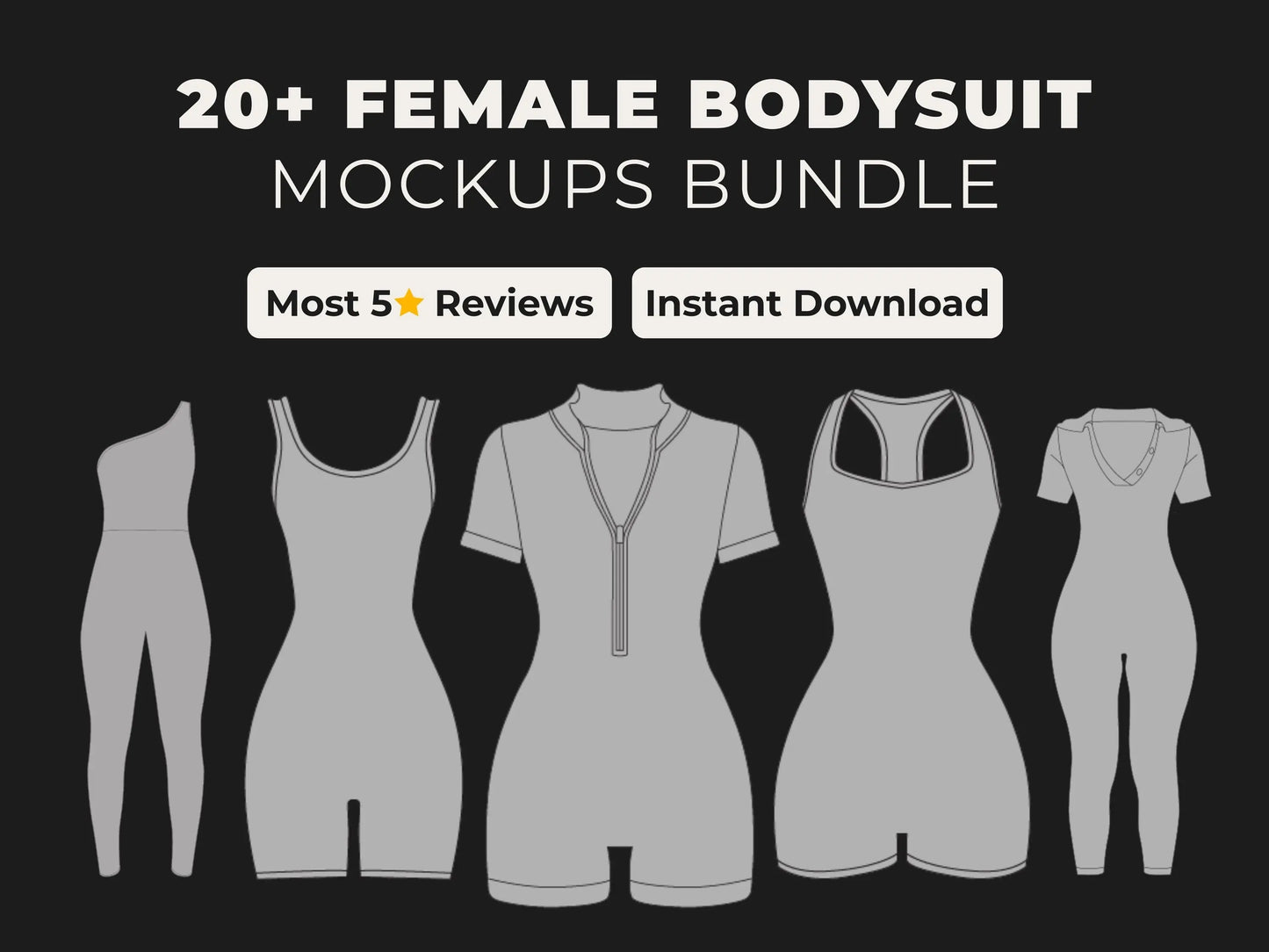 Bodysuits Mockups Bundle Urban Distro