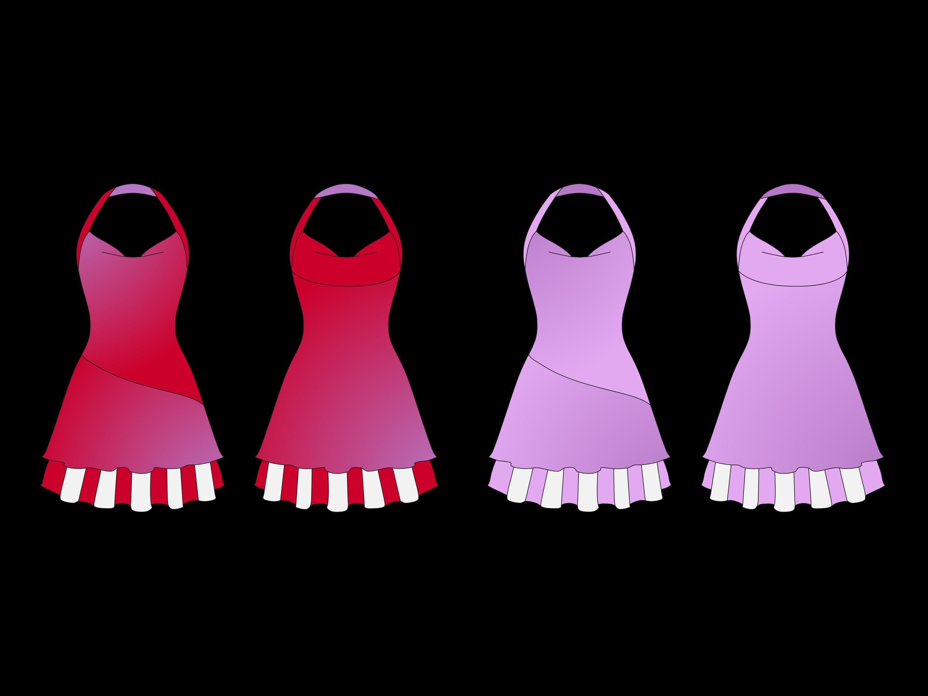 Women's clothing Mockups Bundle | Female Date Night and Going Out Bundle – including dresses, skirts and more Fashion Vector Templates