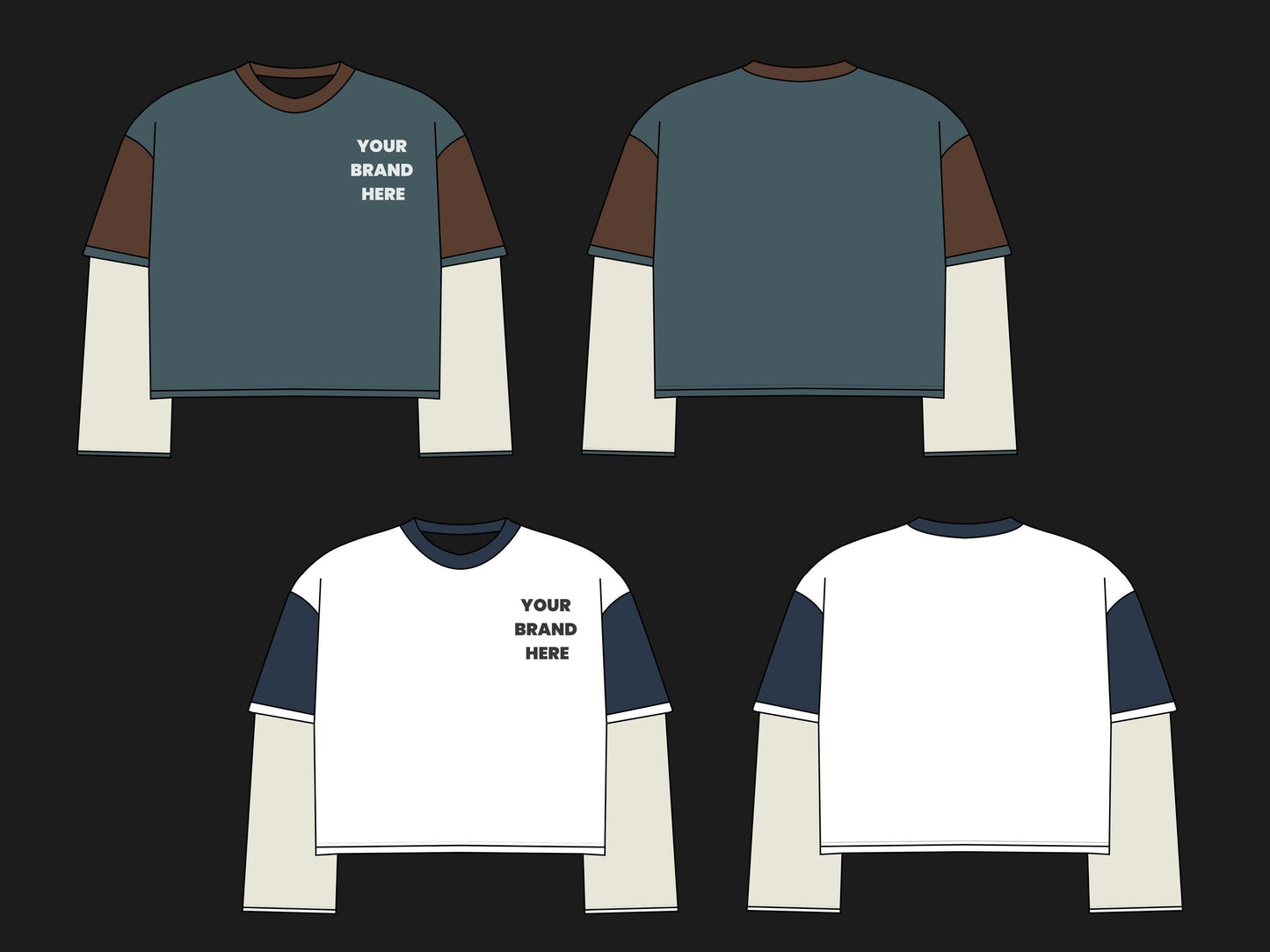 Streetwear Mockup Templates | 750+ Vector Fashion Bundle SVG, PNG