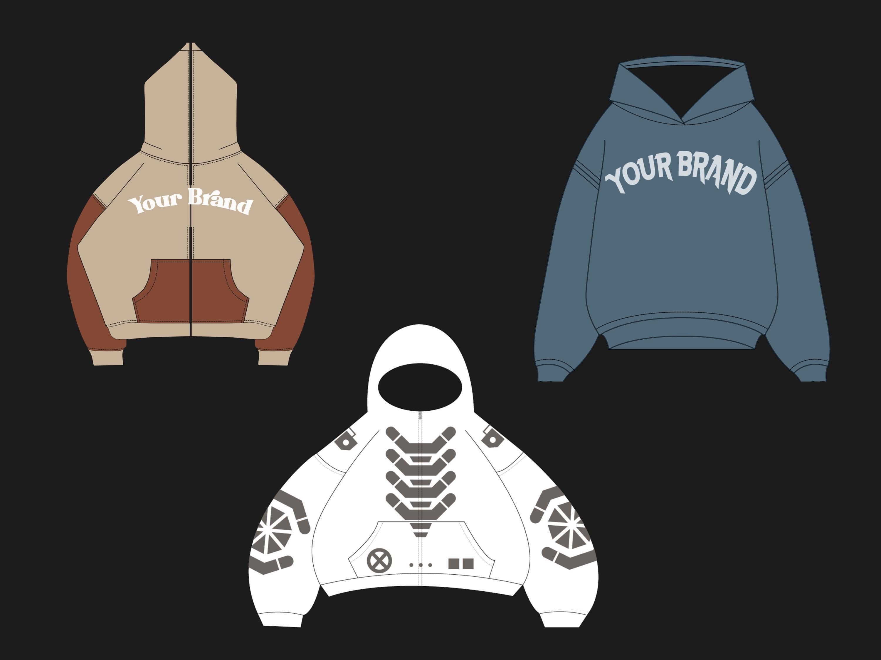 Winter Clothing Mockup Bundle | Fashion Vector Templates (SVG & PNG)