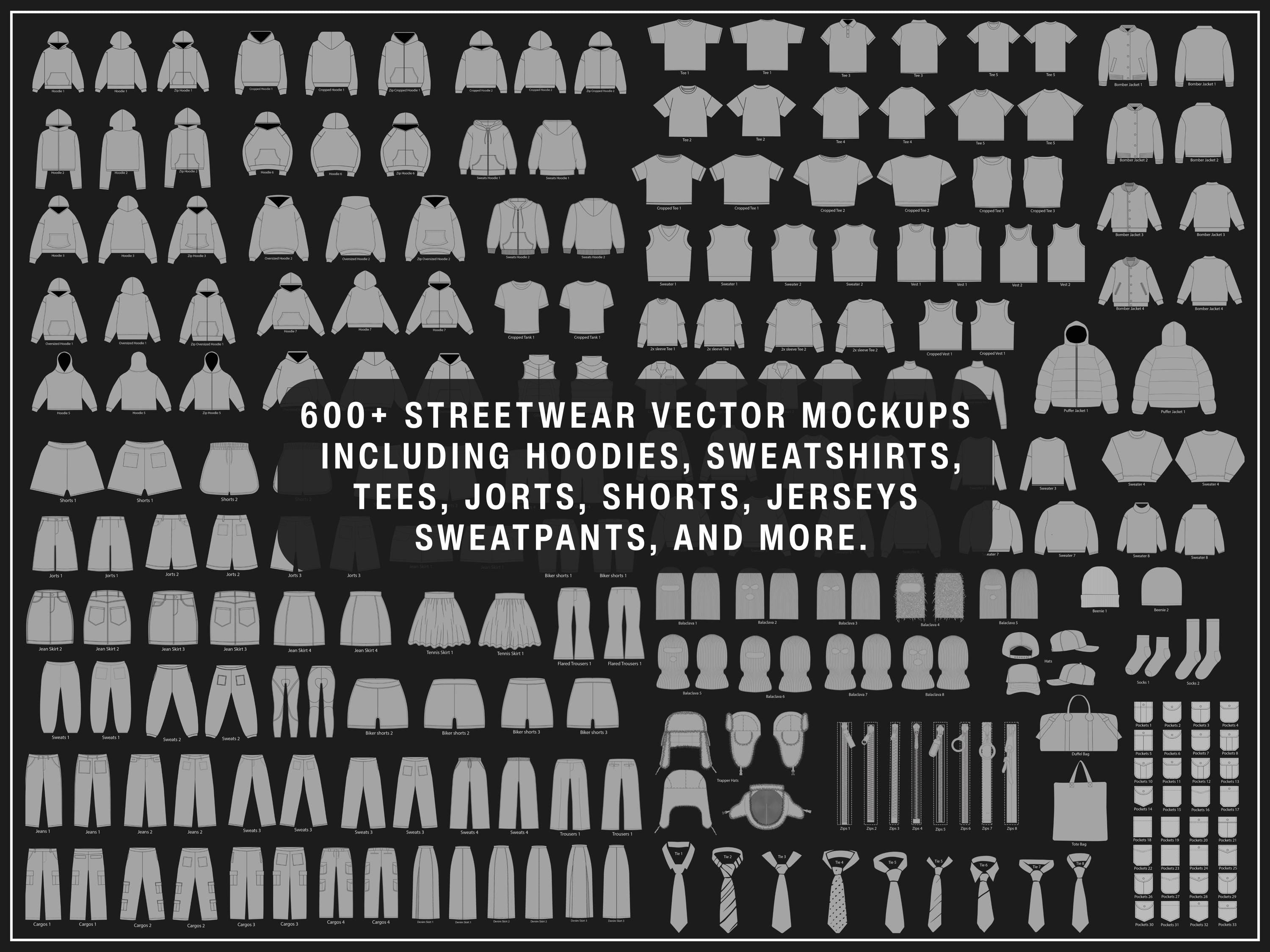 Hoodie Mock-Up Bundle