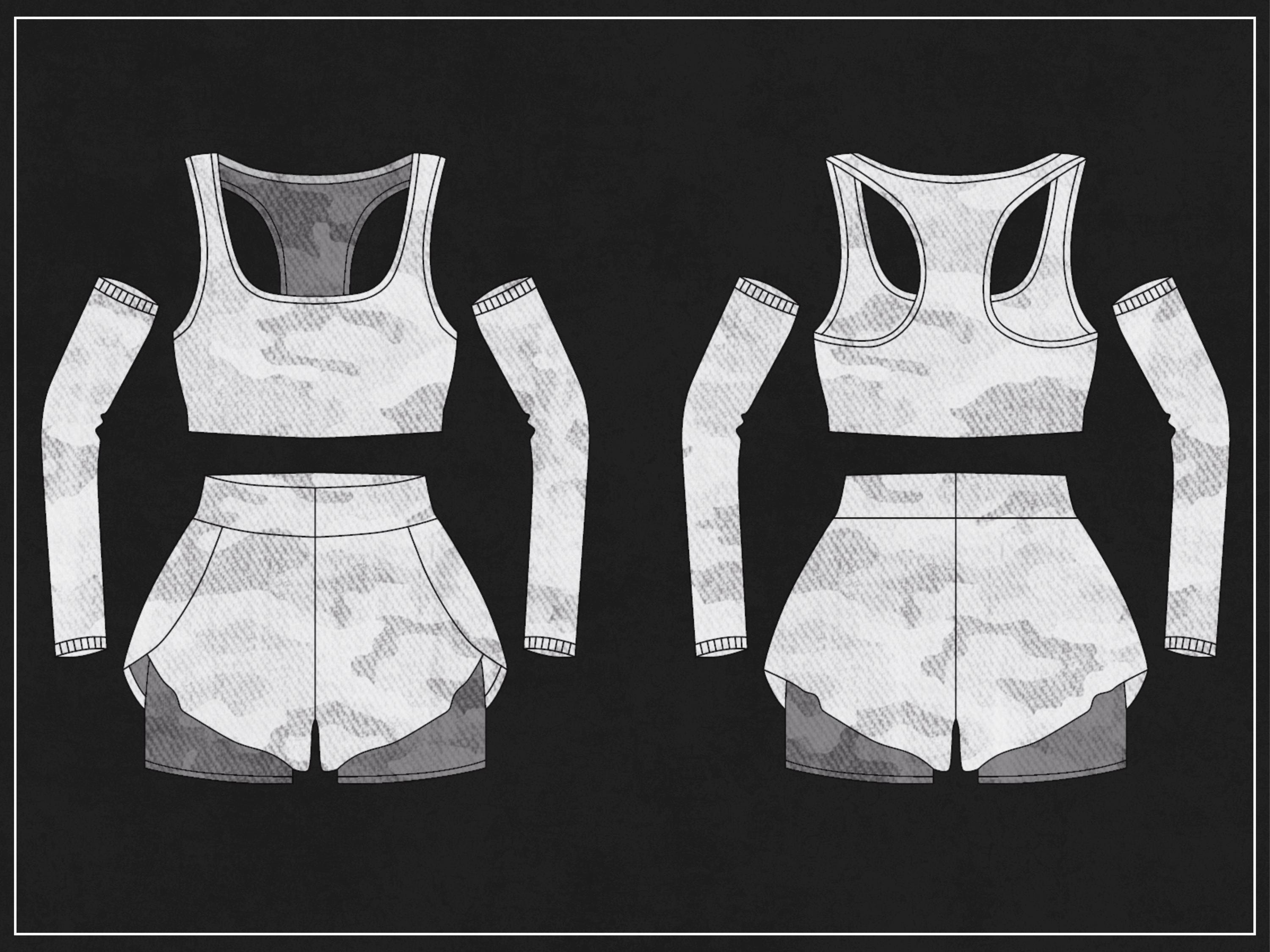 1000 Activewear Mockups Pack | Male and Female Gymwear Vector Templates in SVG and PNG | Fitness Apparel Mockup bundle for Clothing Brands