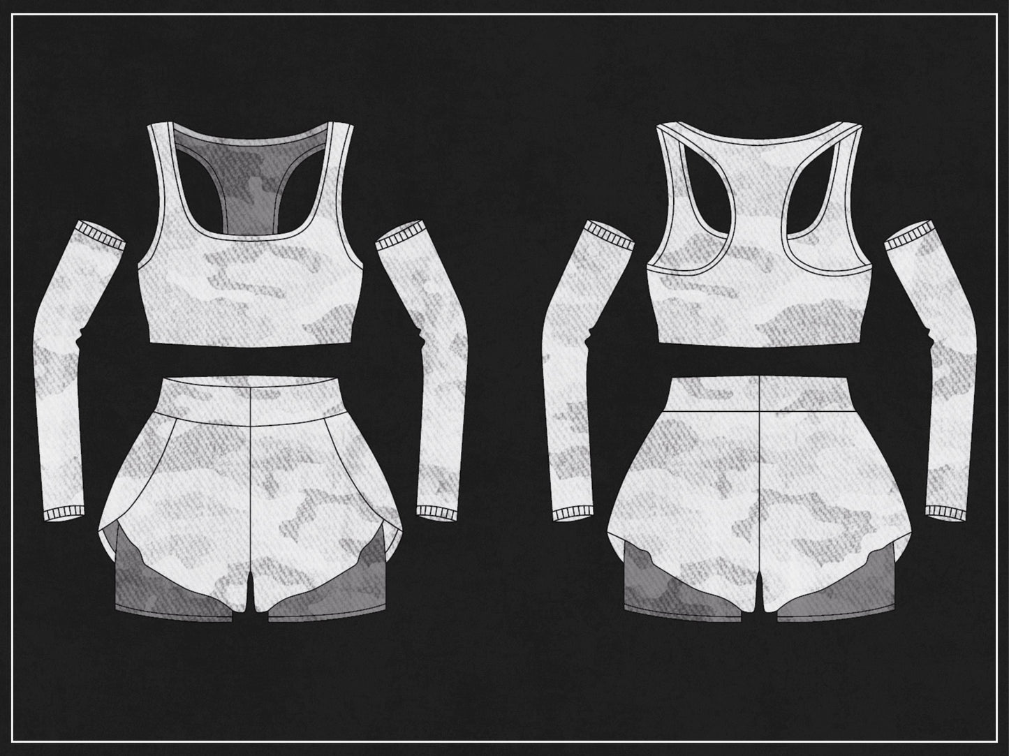 1000 Activewear Mockups Pack | Male and Female Gymwear Vector Templates in SVG and PNG | Fitness Apparel Mockup bundle for Clothing Brands