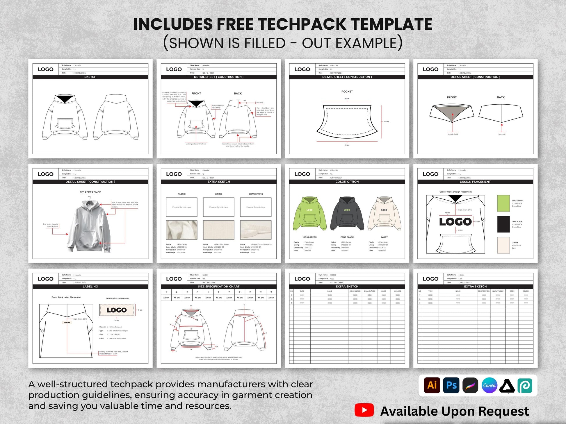 250+ Realistic Mockups Bundle | Streetwear Clothing Mockup pack | Front View