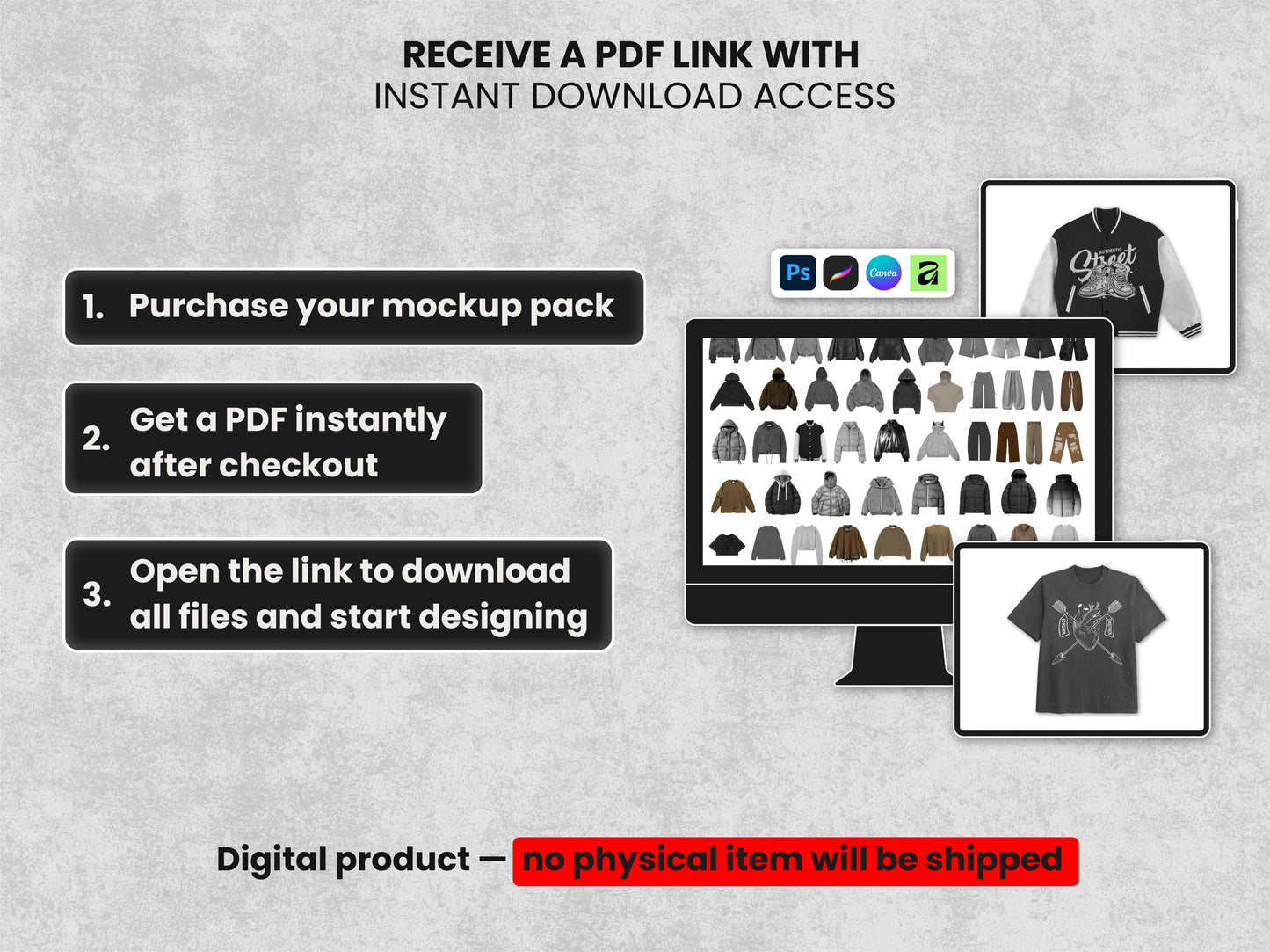 250+ Realistic Mockups Bundle | Streetwear Clothing Mockup pack | Front View