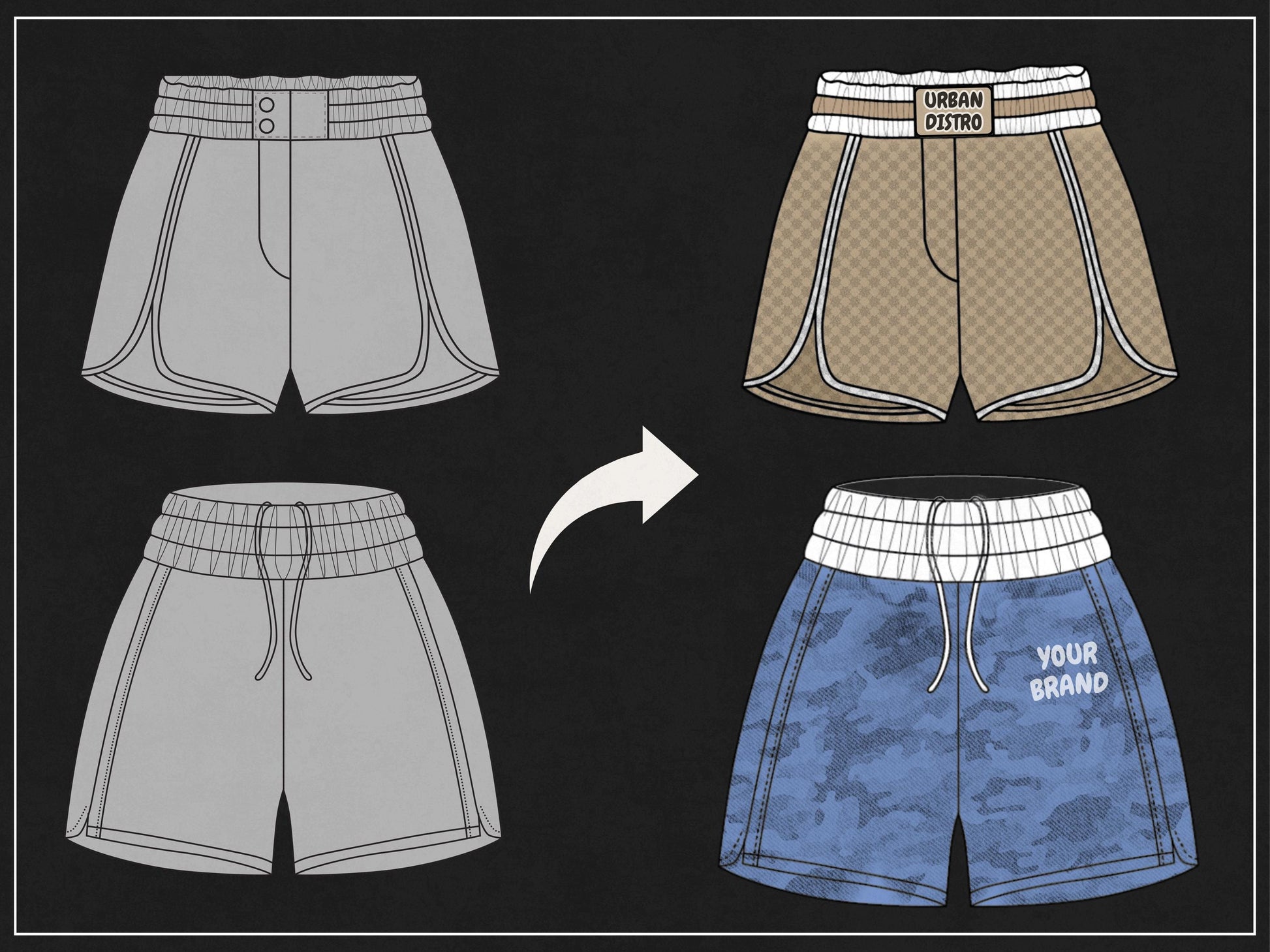 1000 Activewear Mockups Pack | Male and Female Gymwear Vector Templates in SVG and PNG | Fitness Apparel Mockup bundle for Clothing Brands