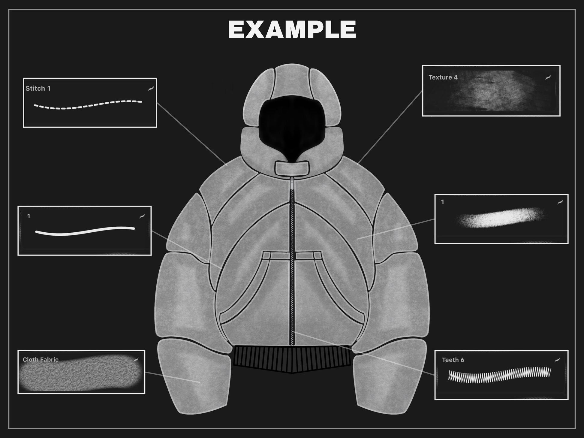 100+ Procreate stitch brushes | Realistic fashion stitches Brushset Clothing Design Brushes, Streetwear Brush-set files