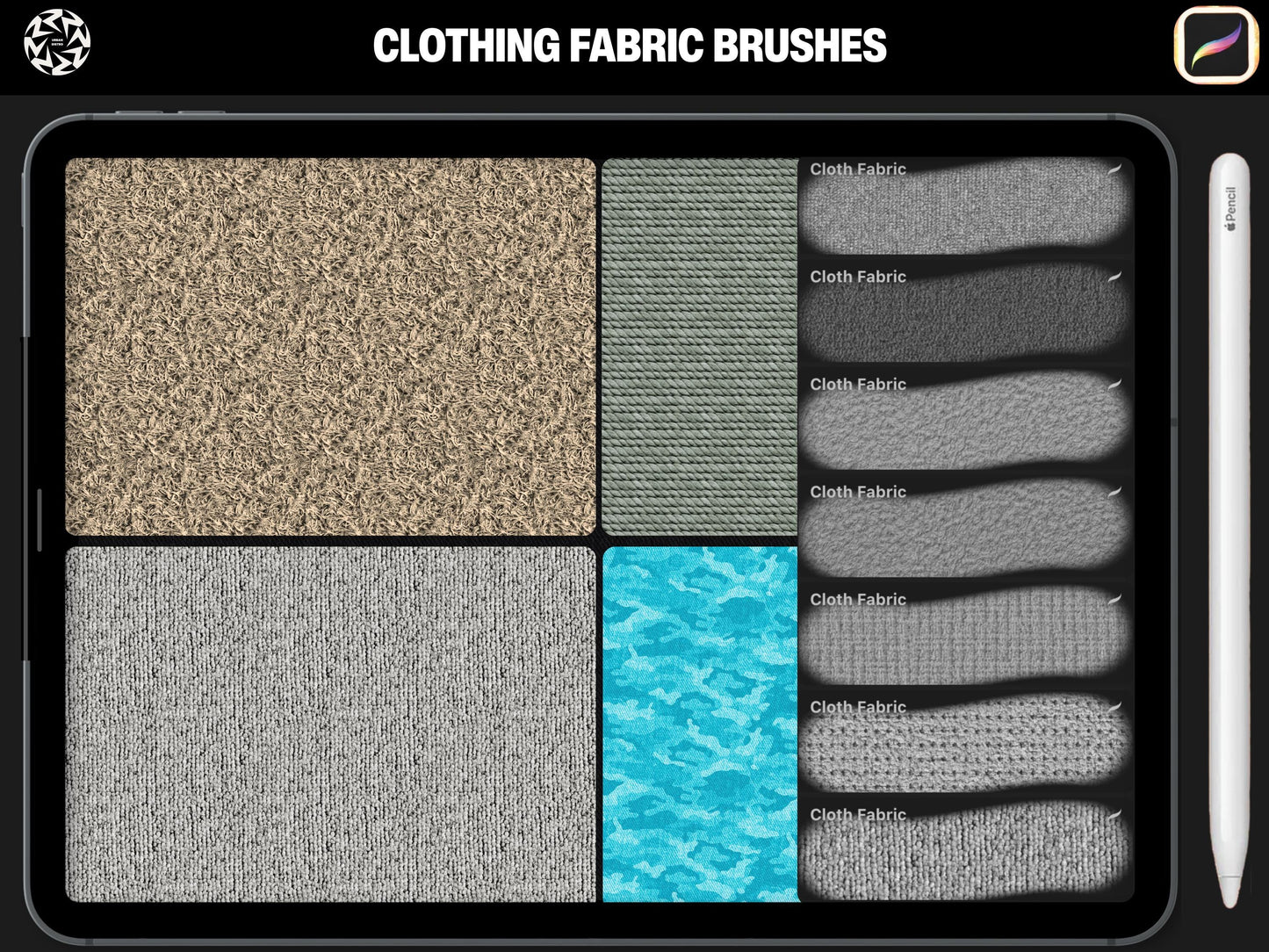 Procreate Fabric Brushes