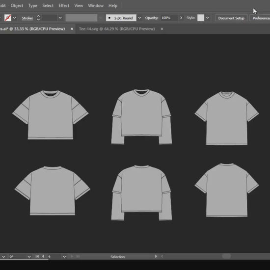 600 Clothing Mockups Essentials Bundle | SVG and PNG Fashion Vector Templates for Brands and Designers | Apparel Mockup Pack Ai Png Svg