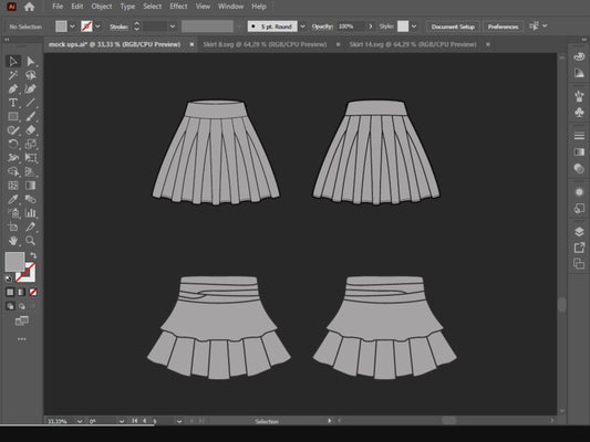 Skirts Mockups Bundle