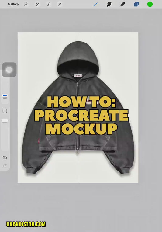 1500+ Procreate Clothing Brushes | Streetwear Mockups Designer Brush Set bundle | Stitches, Chains, Textures, Zippers, tech pack template