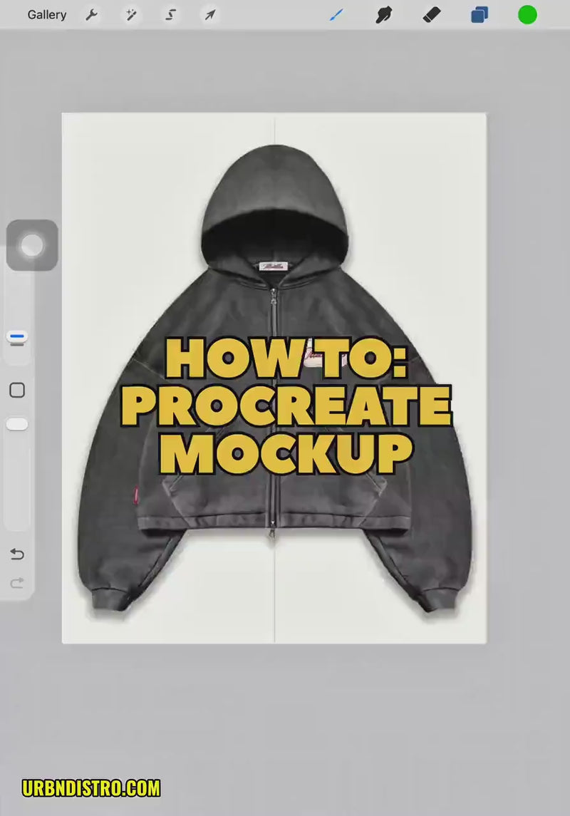 1500+ Procreate Clothing Brushes | Streetwear Mockups Designer Brush Set bundle | Stitches, Chains, Textures, Zippers, tech pack template