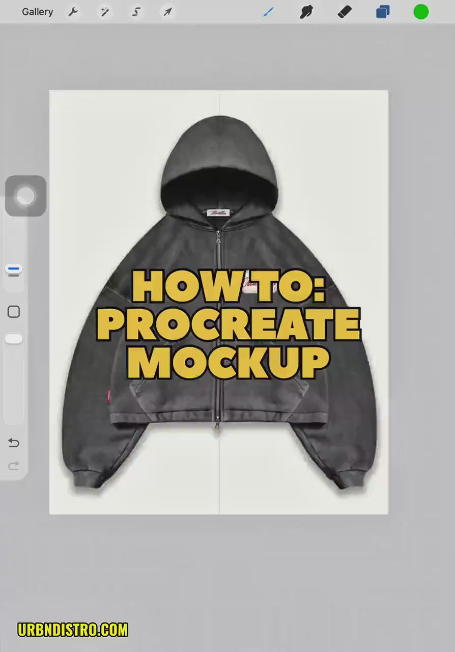 1500+ Procreate Clothing Brushes | Streetwear Mockups Designer Brush Set bundle | Stitches, Chains, Textures, Zippers, tech pack template